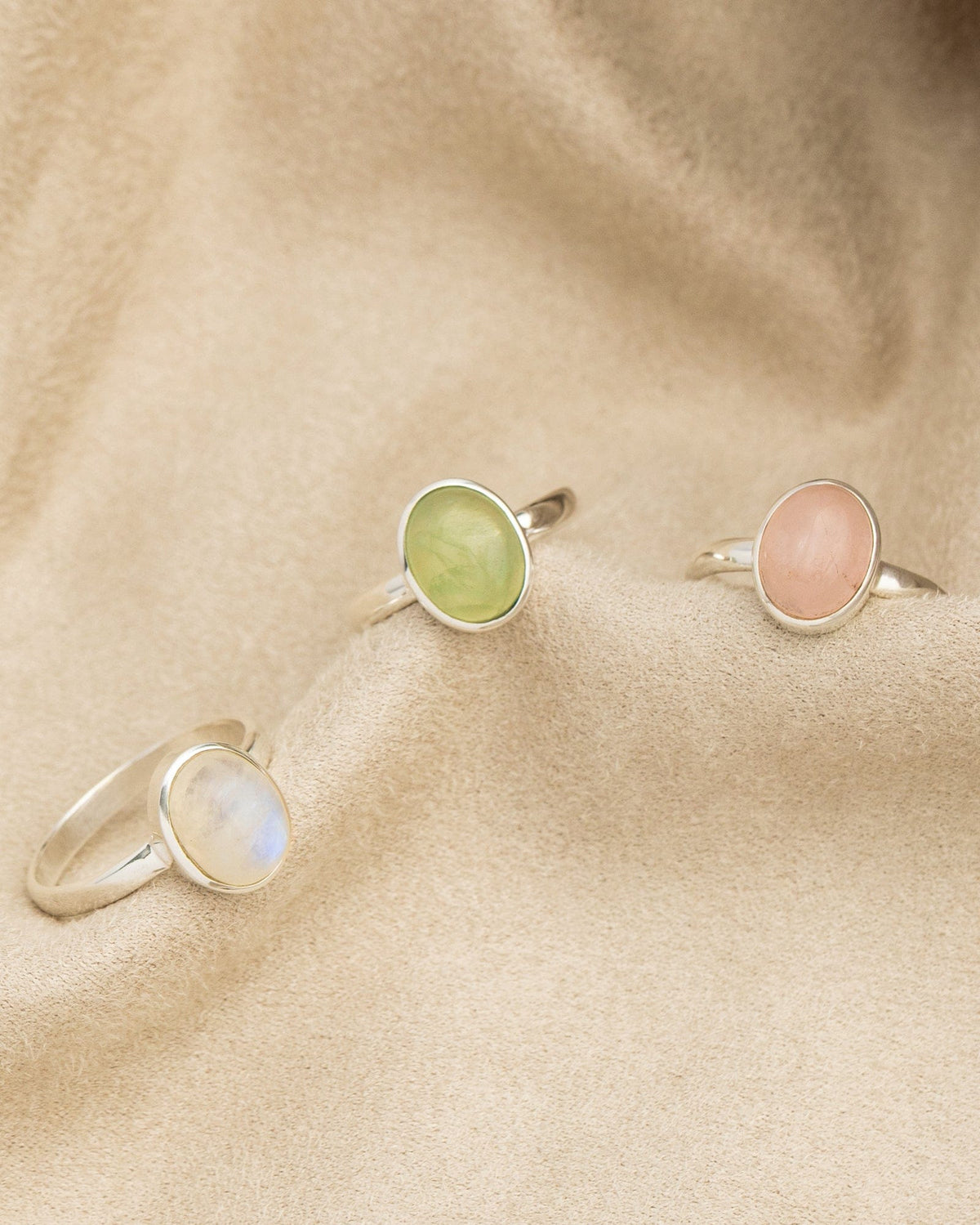 Sterling Silver and Gemstone Simple Oval Ring