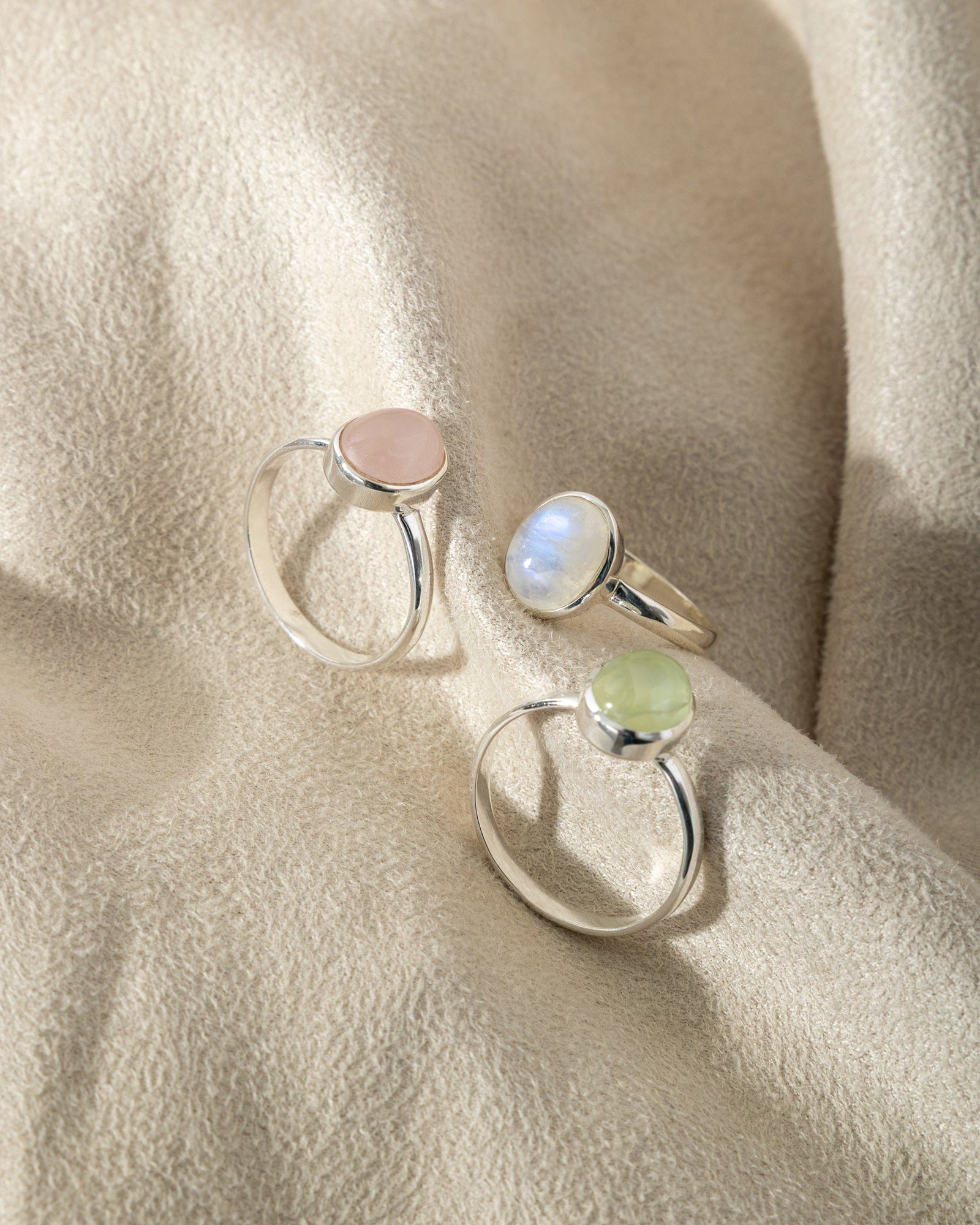 Sterling Silver and Gemstone Simple Oval Ring
