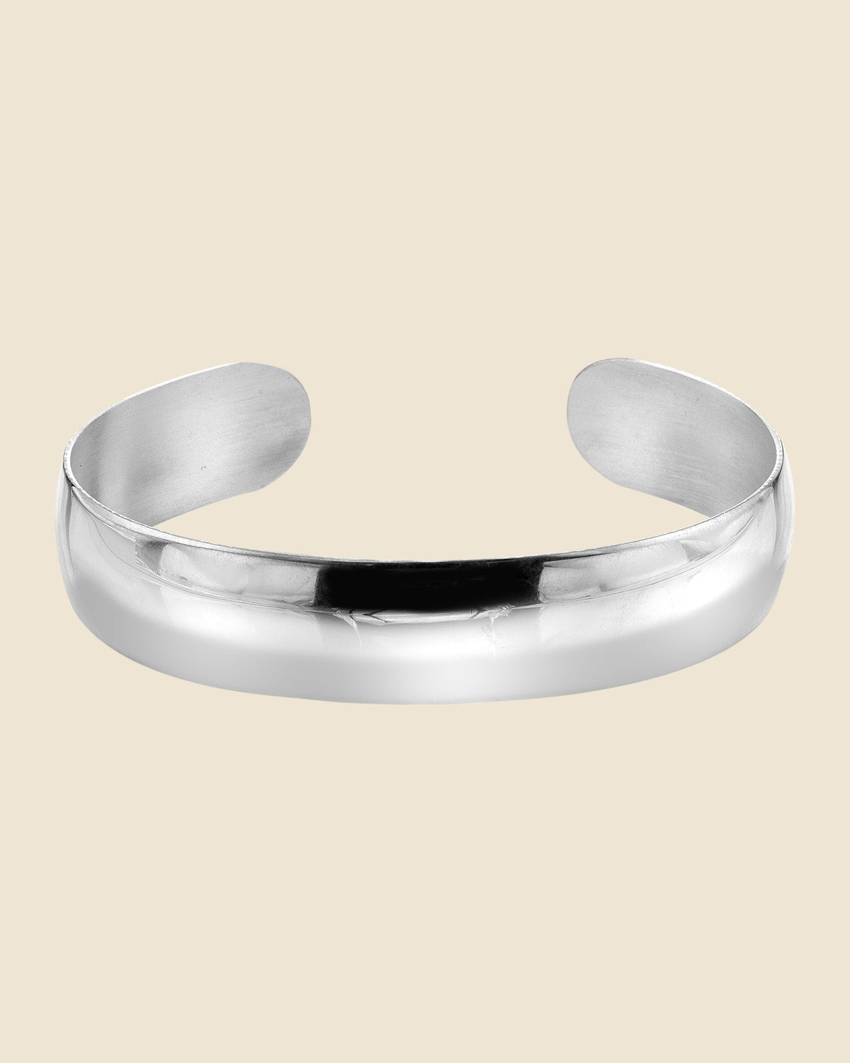 Sterling Silver Classic Domed Cuff
