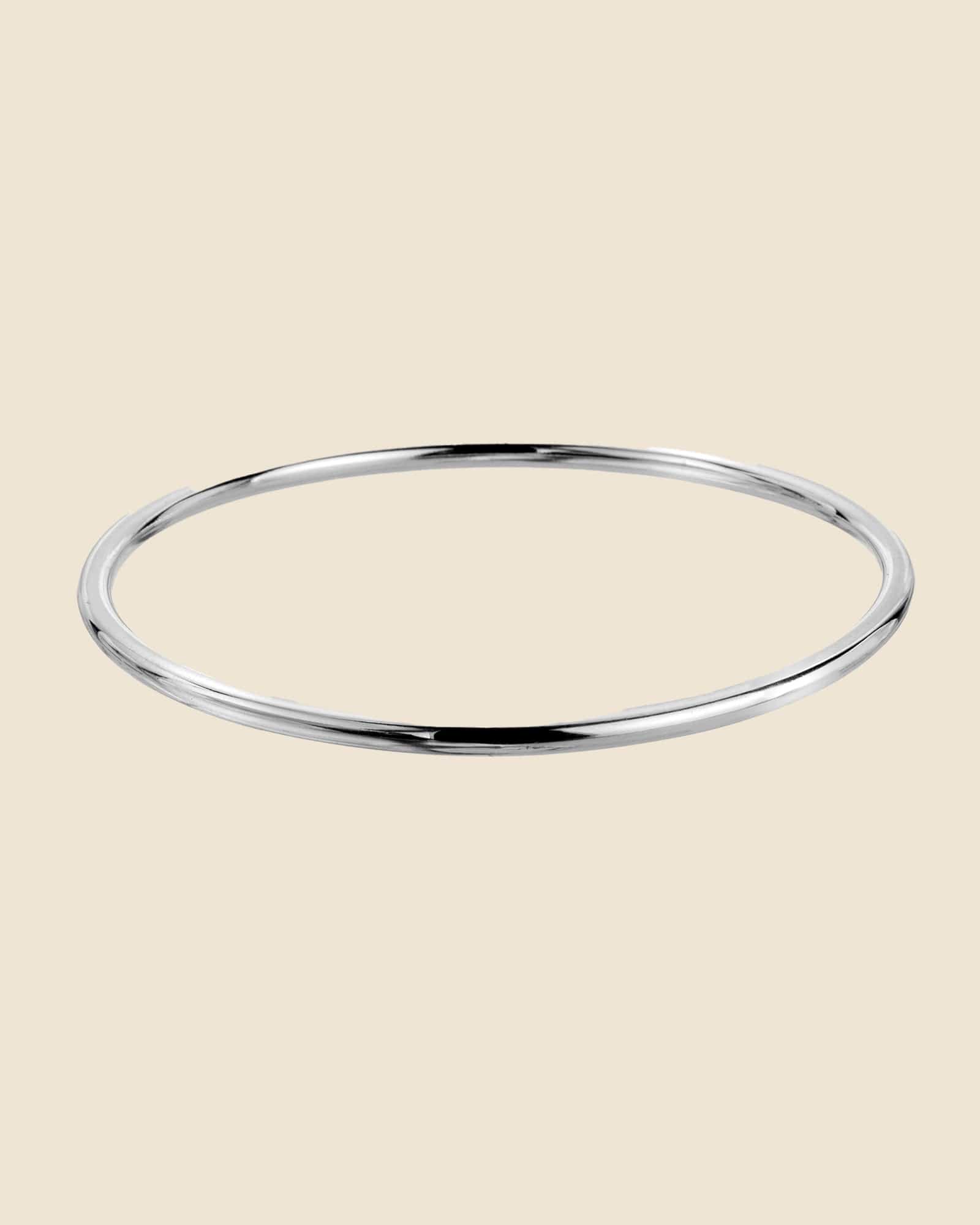 Sterling Silver Fine Tube Bangle