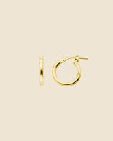 Gold Plated 2x14mm Flip-Top Hoops