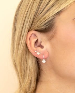 Sterling Silver Starfish Studs