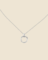 Sterling Silver Simple Ecliptic Necklace