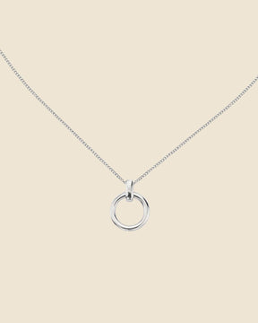 Sterling Silver Simple Ecliptic Necklace