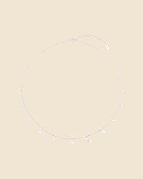 Sterling Silver Celestial Station Charm Necklace