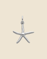 Sterling Silver Textured Starfish Pendant