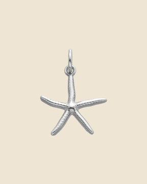 Sterling Silver Textured Starfish Pendant