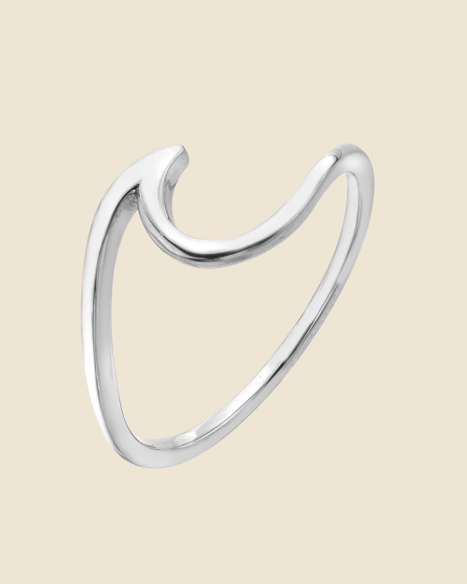 Sterling Silver Sea Wave Ring