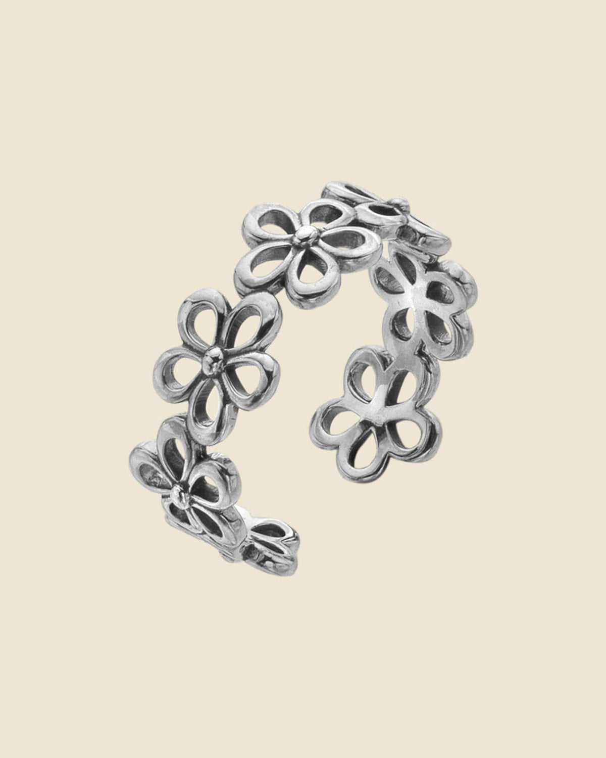 Sterling Silver Daisy Chain Toe Ring