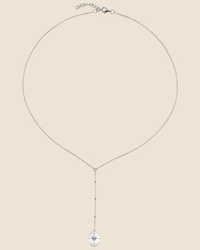 Sterling Silver North Star Lariat Necklace