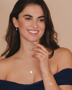 Sterling Silver North Star Lariat Necklace