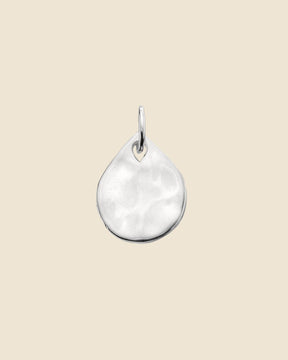 Sterling Silver Mini Hammered Teardrop Pendant