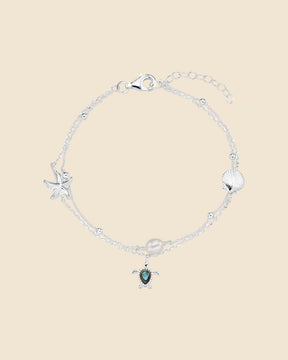 Sterling Silver Sealife Jumble Bracelet