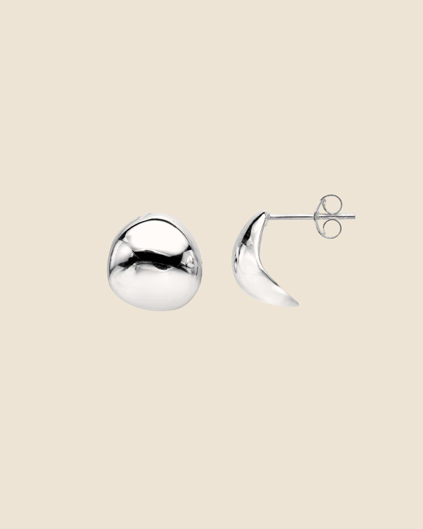 Sterling Silver Oversized Dome Studs
