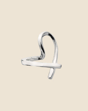 Sterling Silver Scribble Heart Pendant