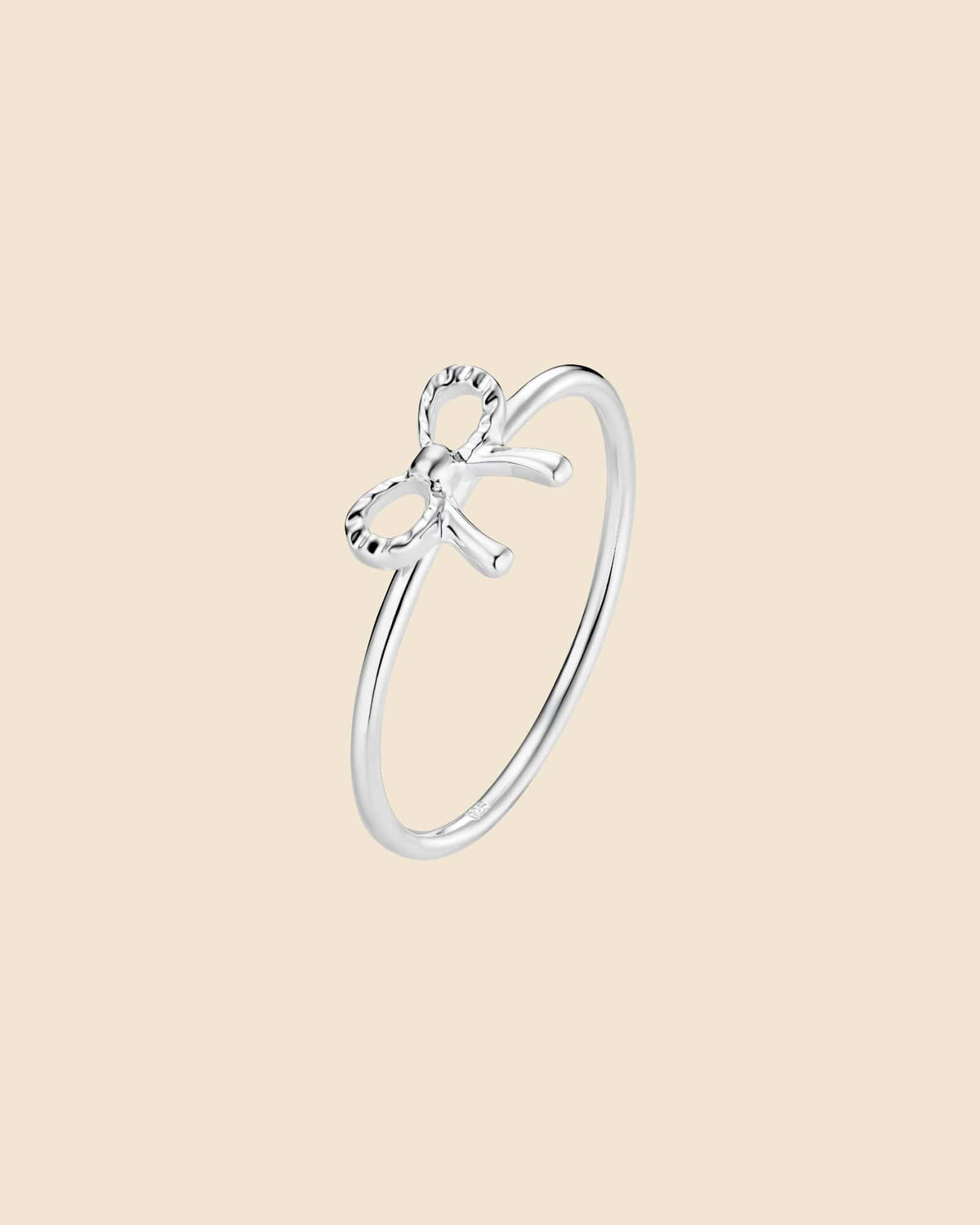 Sterling Silver Mini Bow Ring