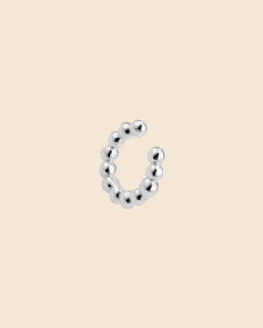 Sterling Silver Bobble Ear Cuff