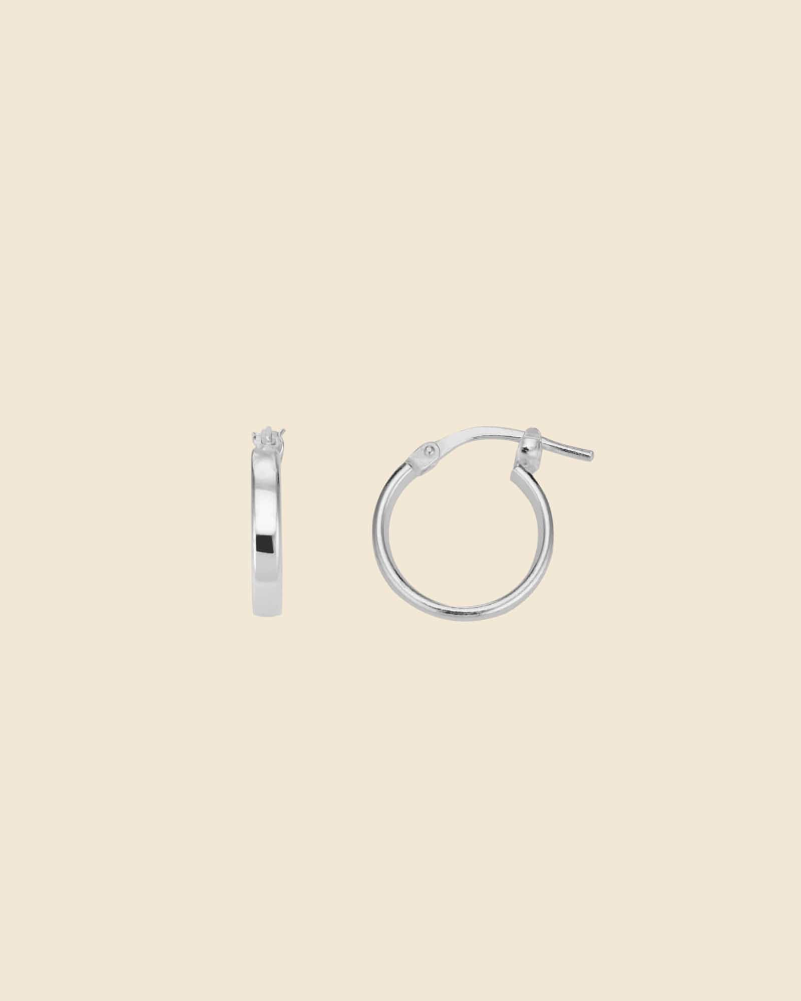 Sterling Silver Classic 10mm Hoops
