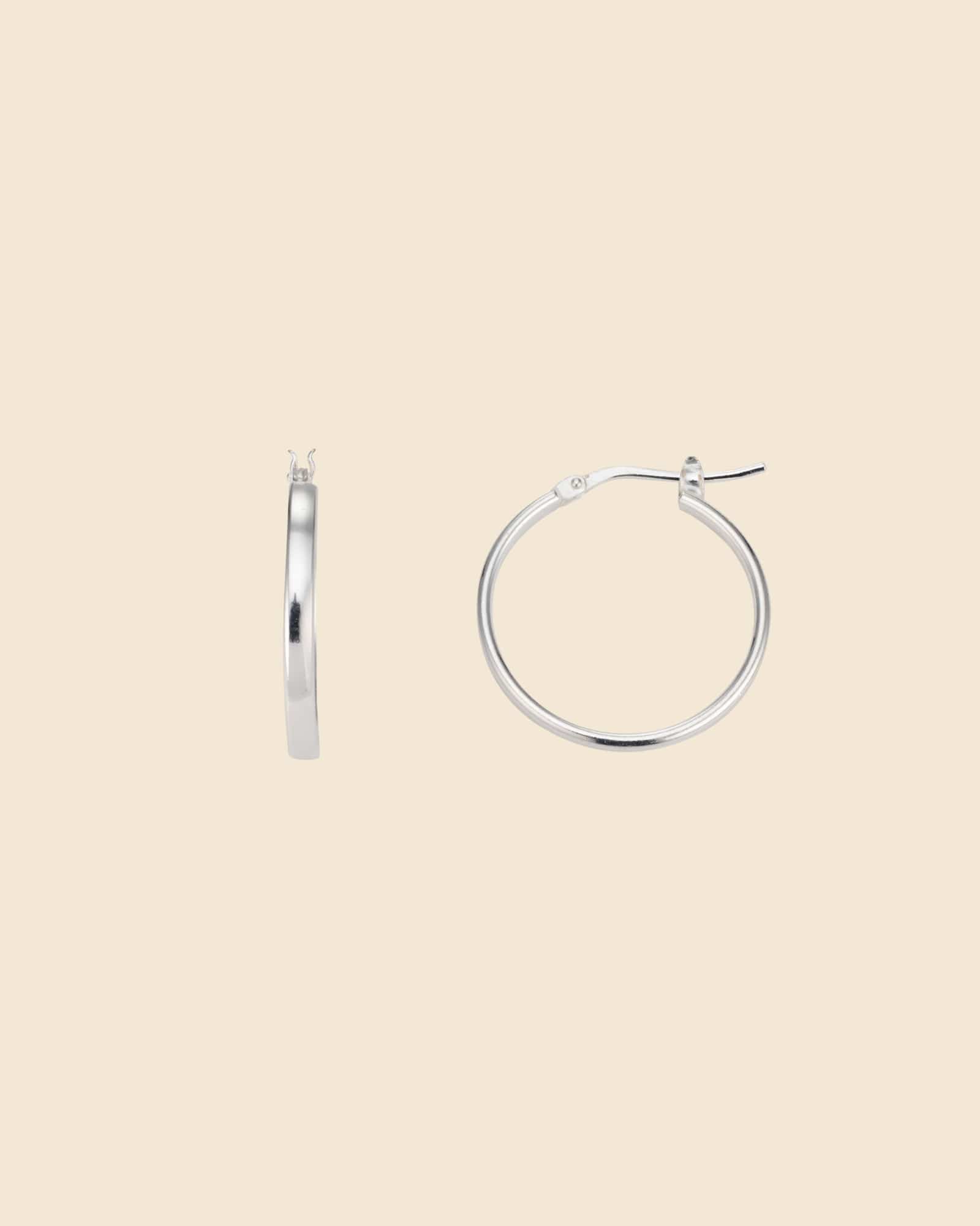 Sterling Silver Classic 20mm Hoops