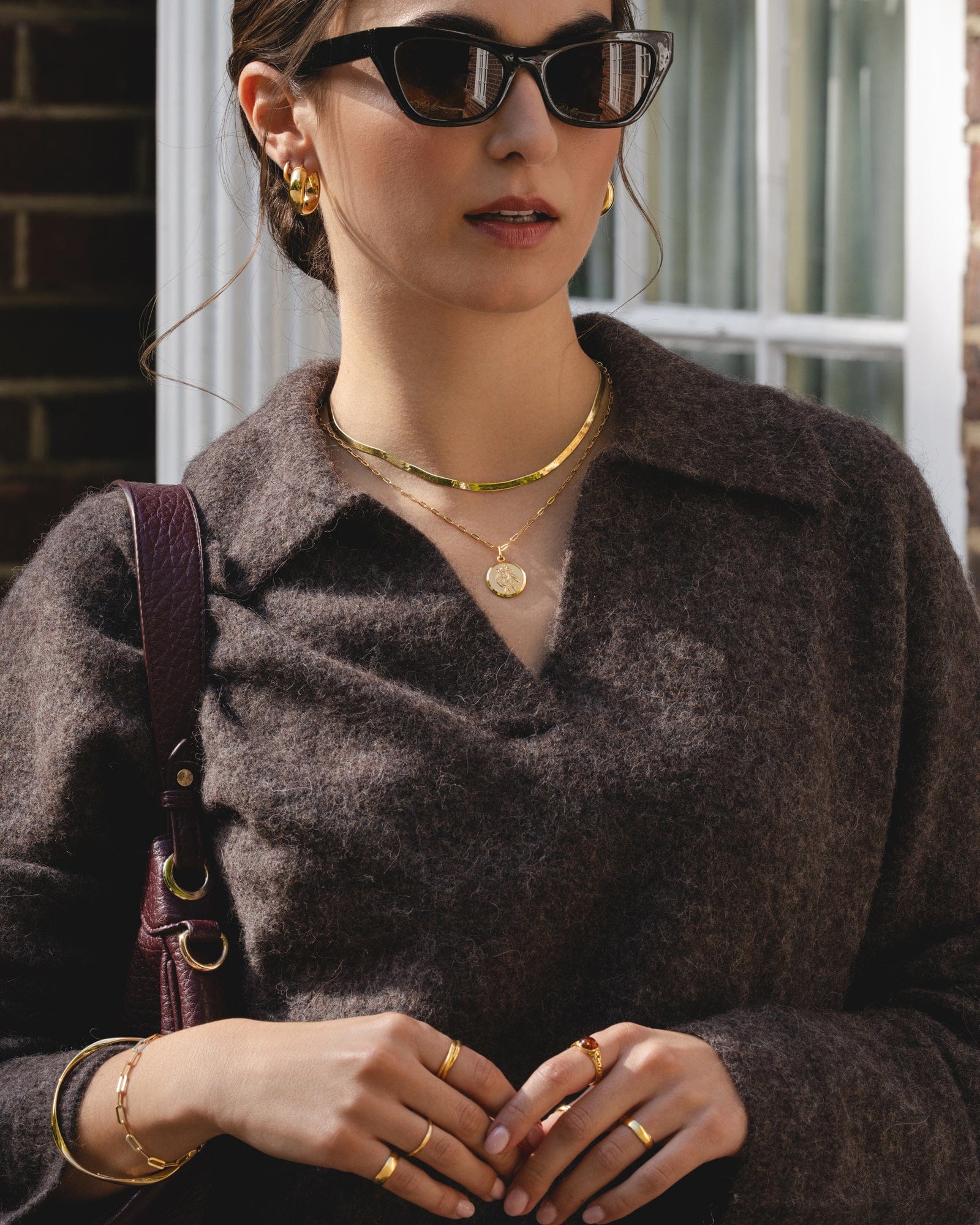 Gold Plated St Christopher Pendant