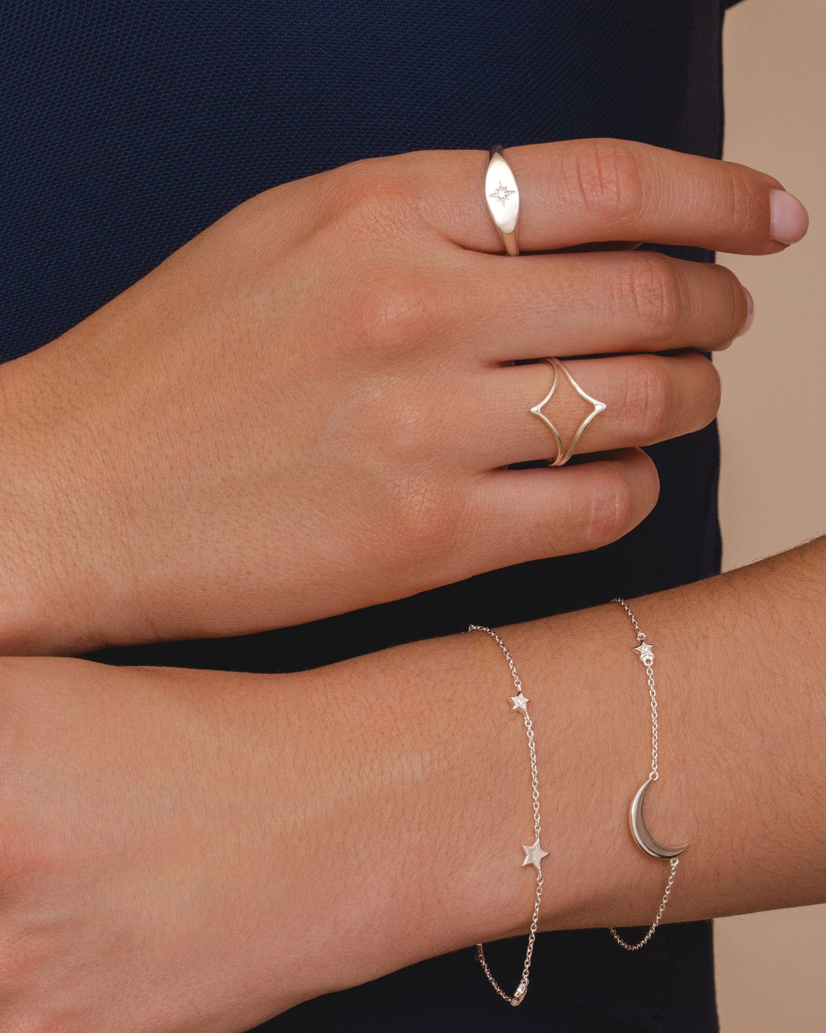 Sterling Silver Double Inverted Wishbone Ring