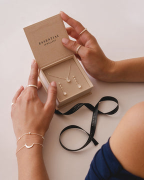 Sterling Silver Moon And Star Asymetric Bracelet