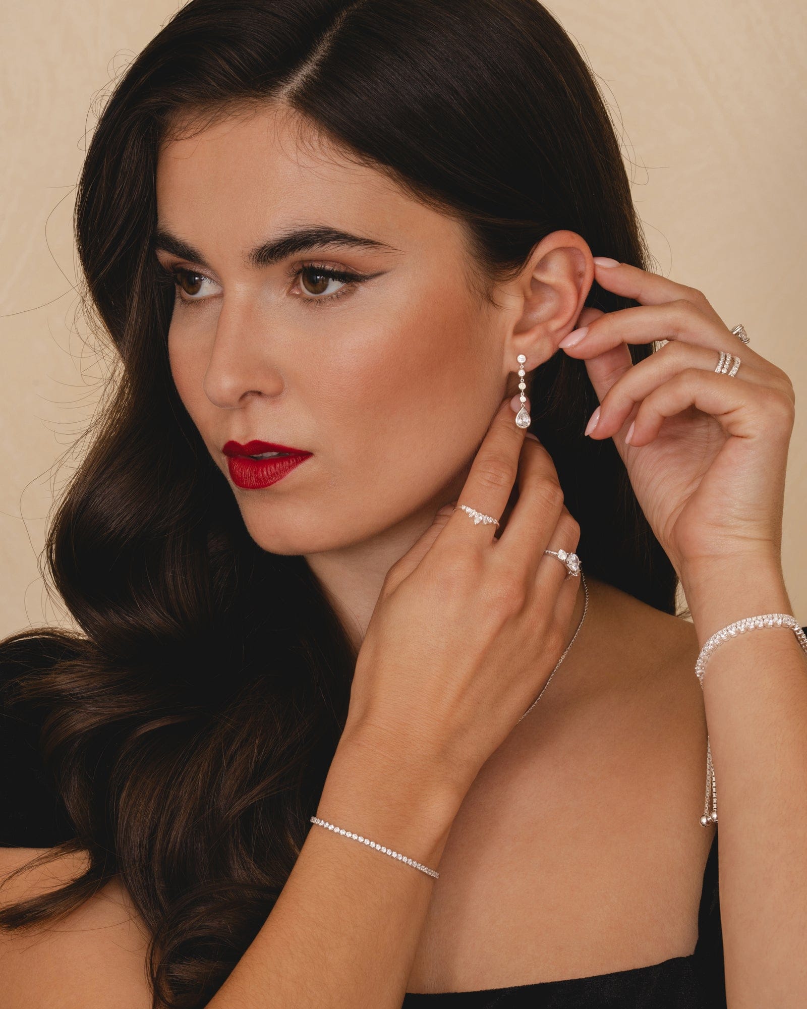 Sterling Silver Icicle Wishbone Ring