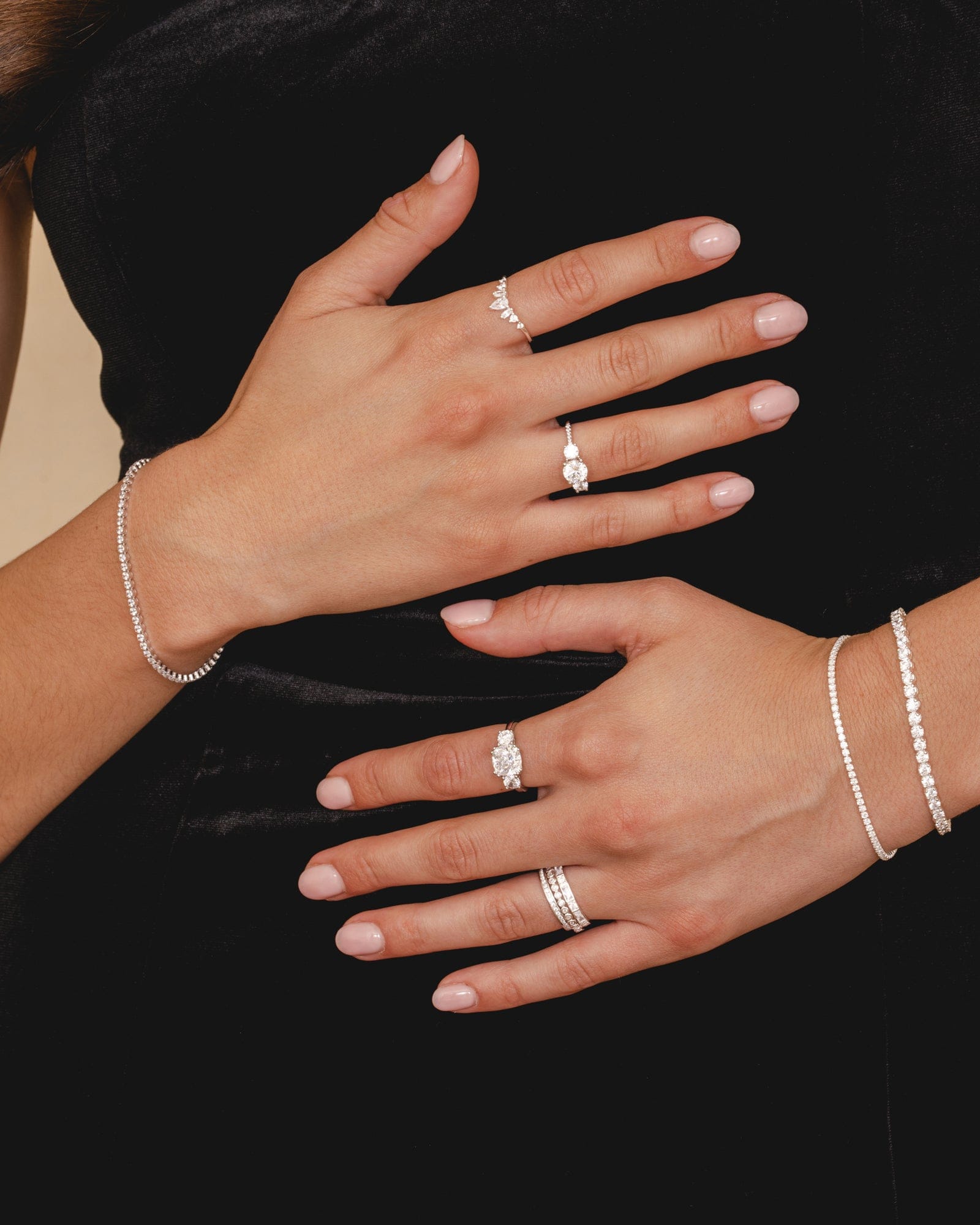 Sterling Silver and Cubic Zirconia Meghan Ring