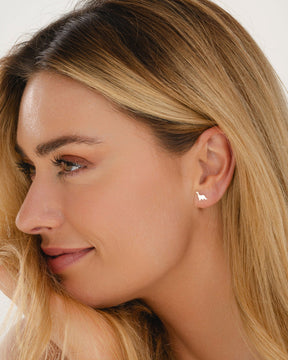 Sterling Silver Dinosaur Studs