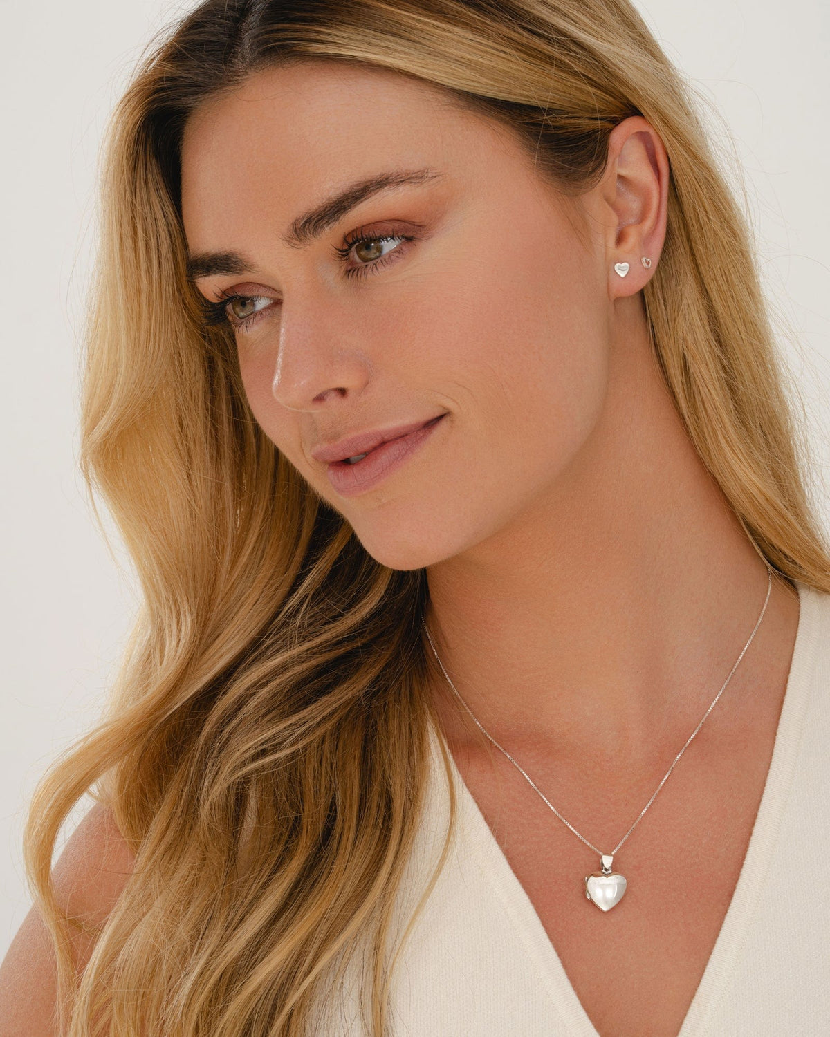 Sterling Silver Plain Heart Locket