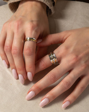 Sterling Silver Bobble Spinner Ring