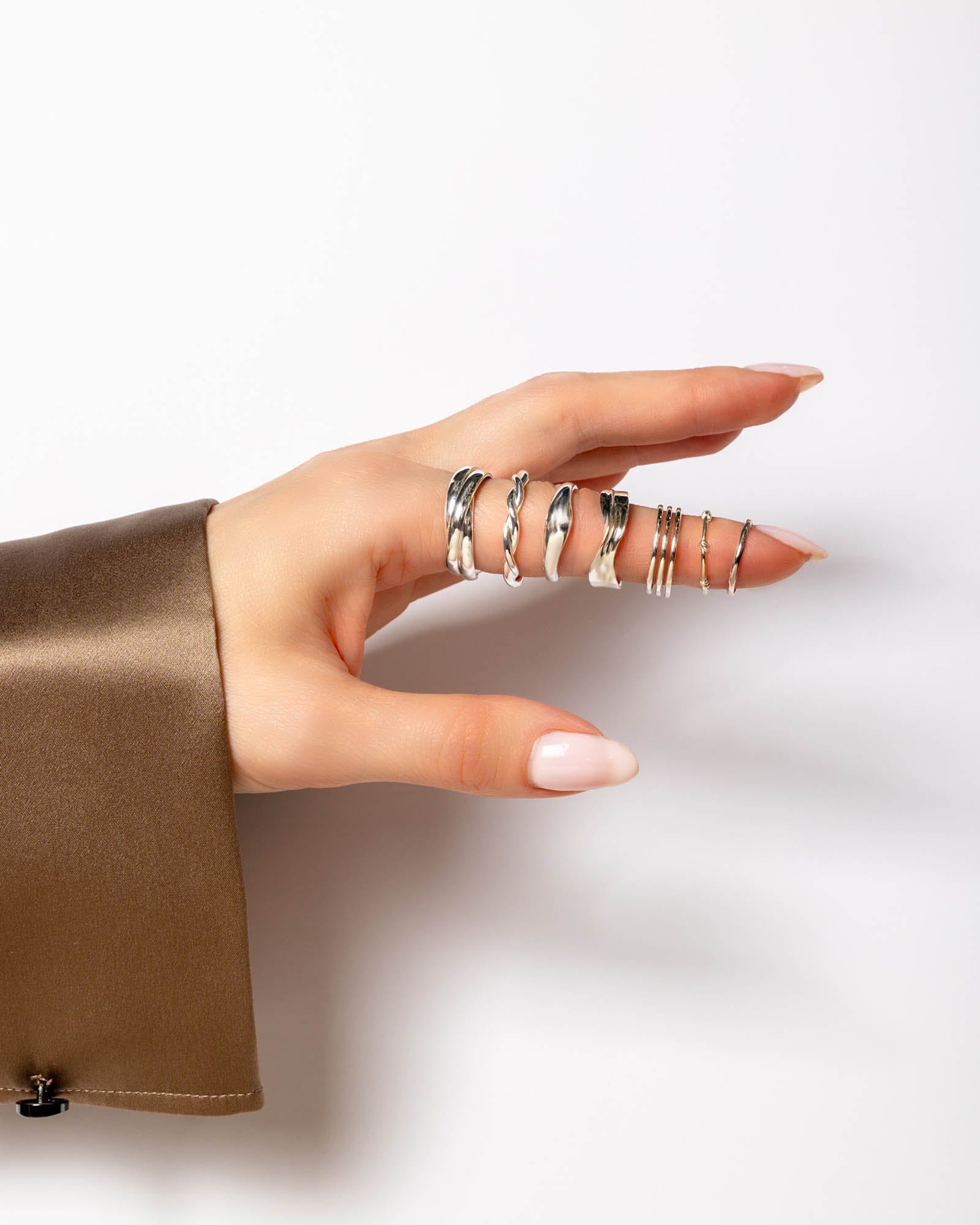 Sterling Silver Chunky Twist Ring