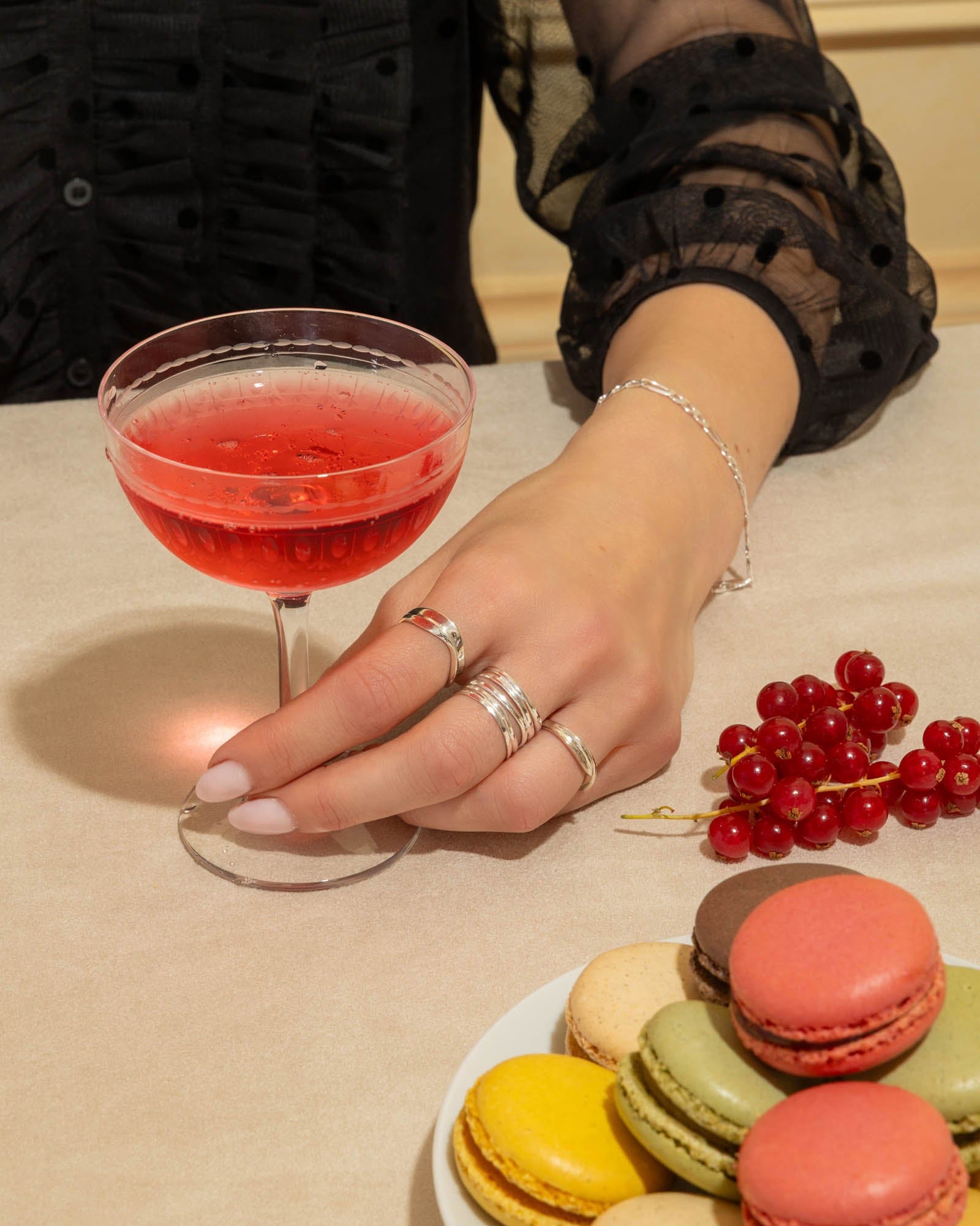 Sterling Silver 5 Strand Open Ring