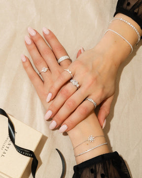 Sterling Silver and Cubic Zirconia Meghan Ring