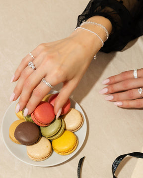 Sterling Silver and Cubic Zirconia Twist Ring