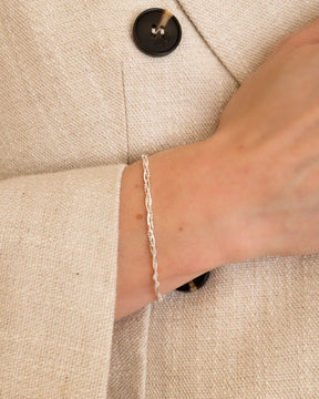 Sterling Silver Braided Chain Bracelet