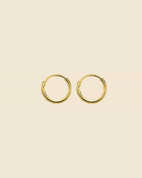 Gold Plated Simple Sleeper Hoops