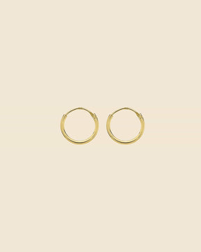 Gold Plated Simple Sleeper Hoops