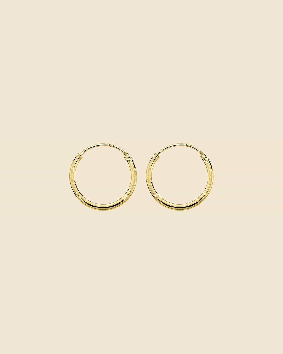 Gold Plated Simple Sleeper Hoops