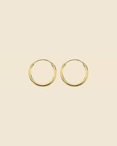 Gold Plated Simple Sleeper Hoops