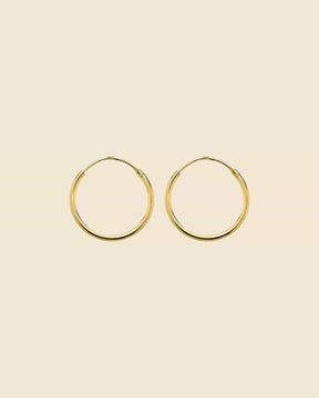 Gold Plated Simple Sleeper Hoops