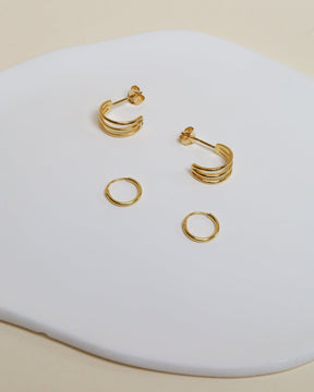 Gold Plated 10mm Hoops