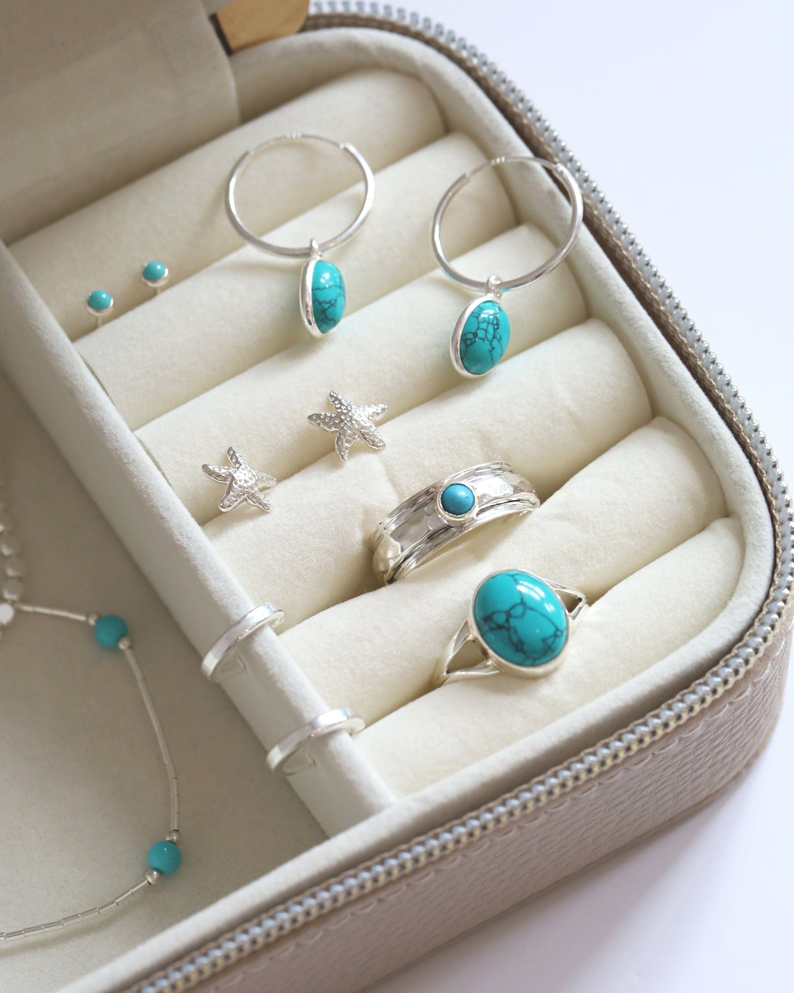 Sterling Silver and Turquoise Spinnner Ring