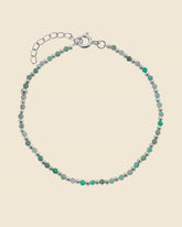 Sterling Silver and Gemstone Beaded Bracelet