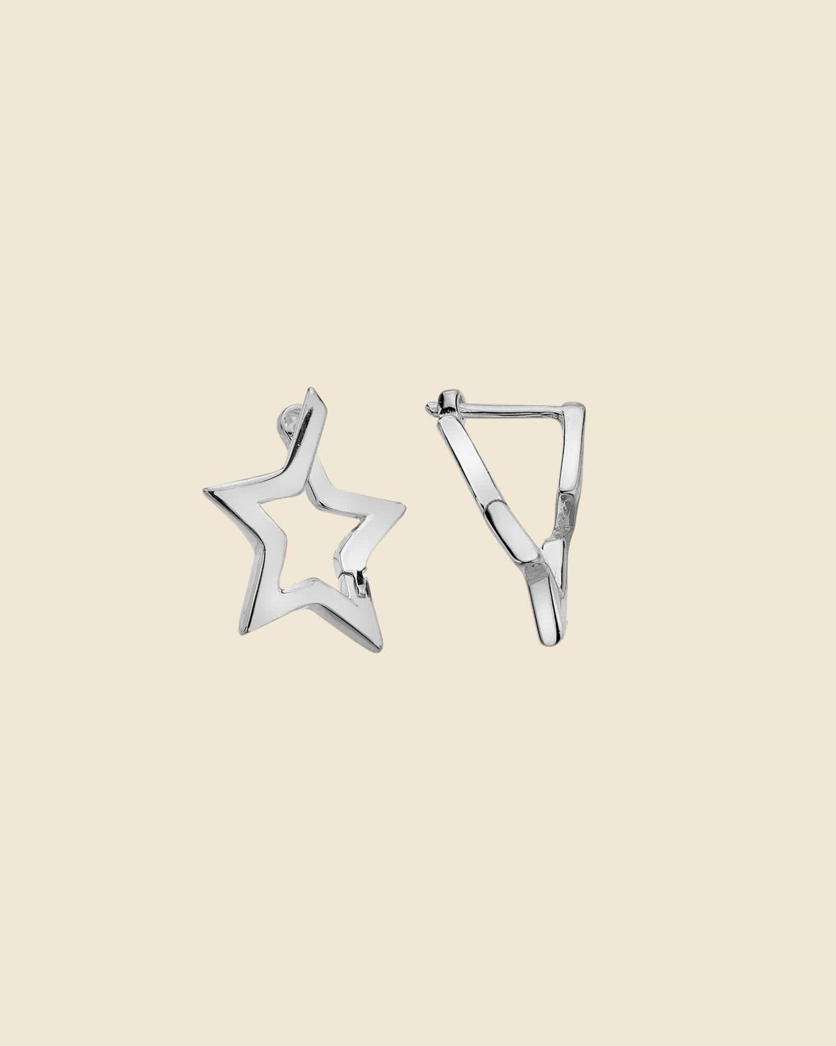 Sterling Silver Star Burst Earrings