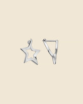 Sterling Silver Star Burst Earrings
