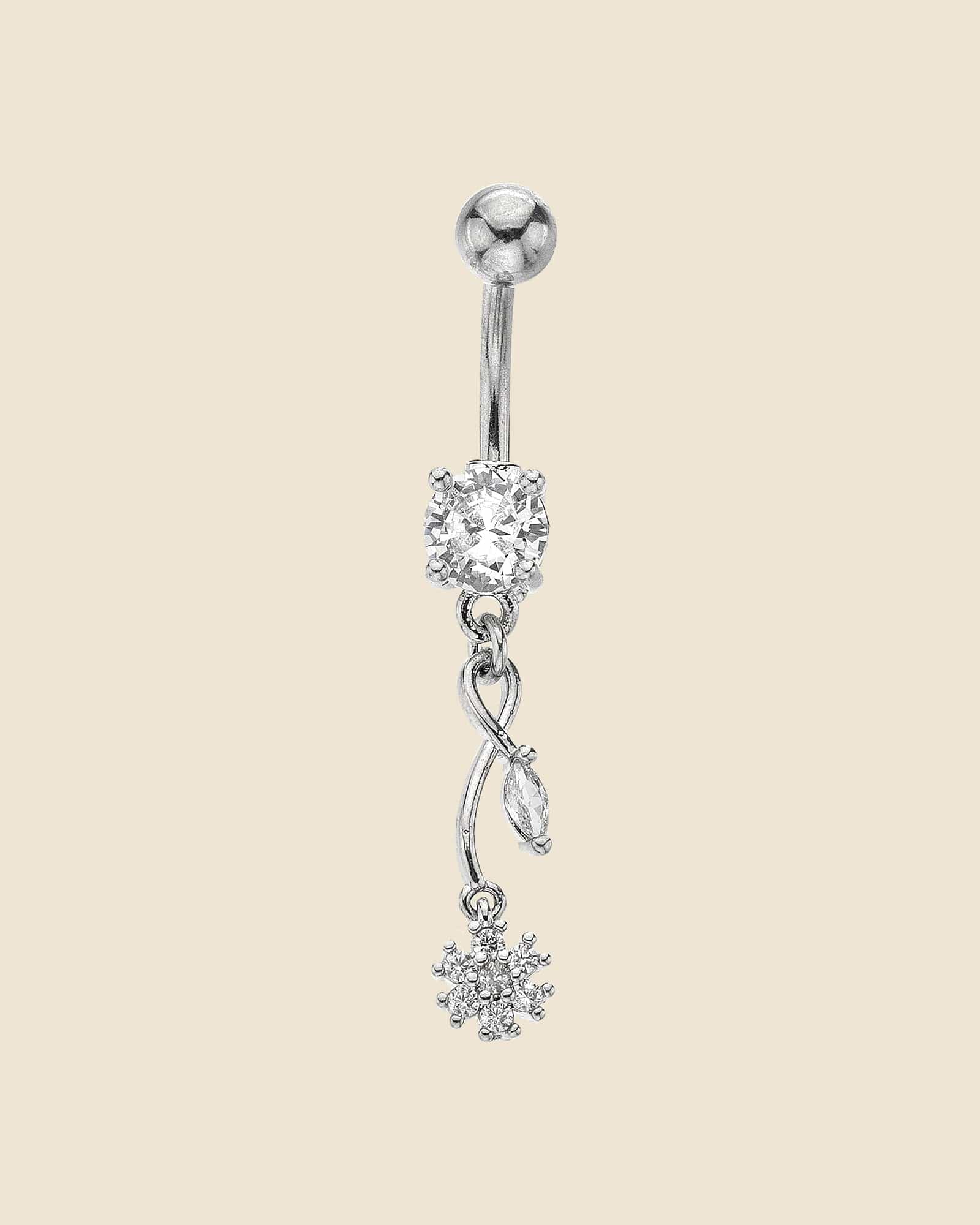 Surgical Steel Looping Marigold Navel Bar