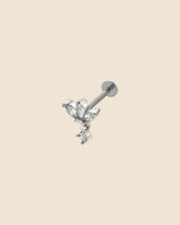 Surgical Steel 3 Petal Charm Labret