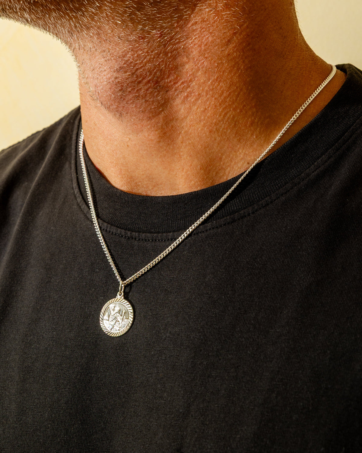 Sterling Silver St Christopher Pendant