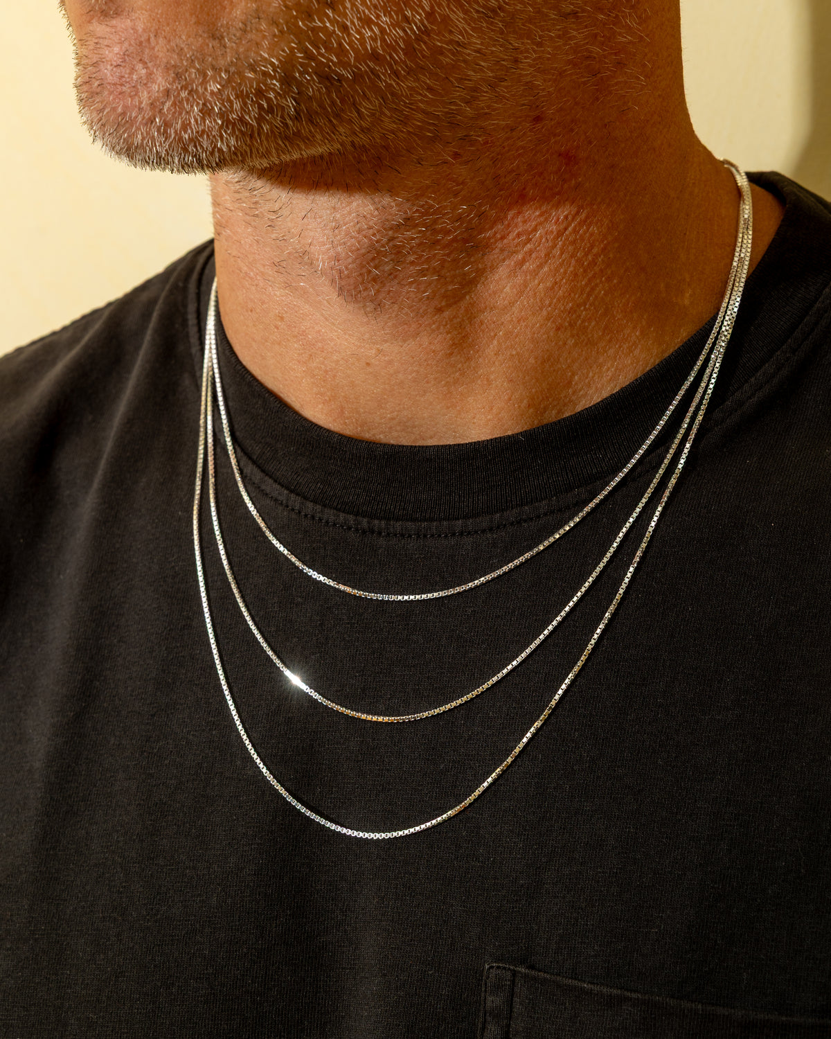 Sterling Silver Medium Box Chain